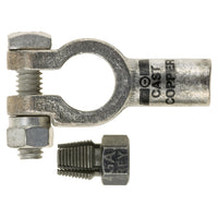 Compression Straight Battery Clamp Connectors W/COMP NUT & Fasenters Each