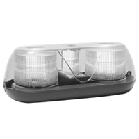 MINI BAR - STROBE PERM MOUNT - CLR DOME RED/AMB - G7PCRA