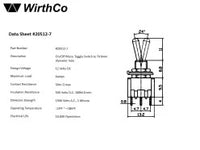 Micro Toggle Switch 6 Amps at 12 Volts